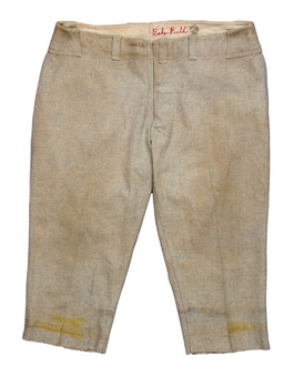 1928-1932 Babe Ruth Game Used New York Yankees Road Pants (MEARS)